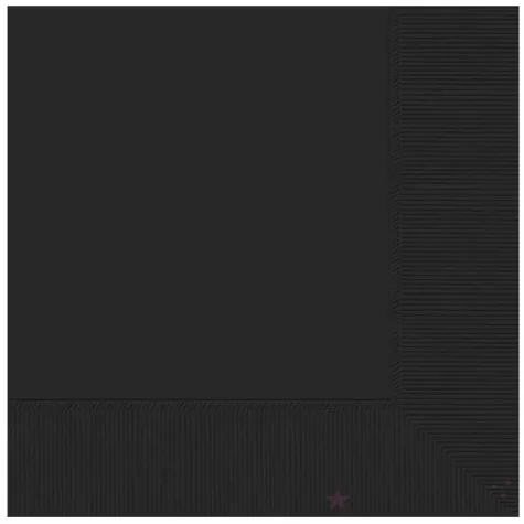 serwetki papierowe black czarny amscan 33 cm 20 szt
