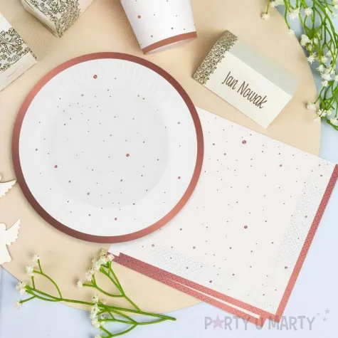 serwetki papierowe celebrate kropki bialy 33 cm 20 szt