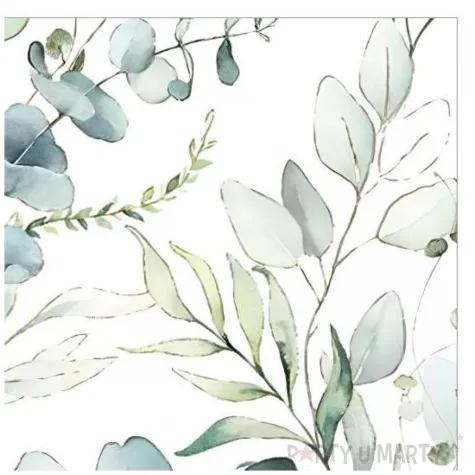 serwetki papierowe eukaliptus bialy maki 33 cm 20 szt