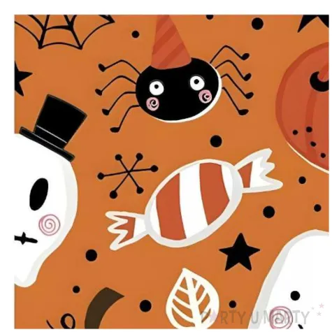 serwetki papierowe halloween dynie pomaranczowy maki 33 cm 20 szt