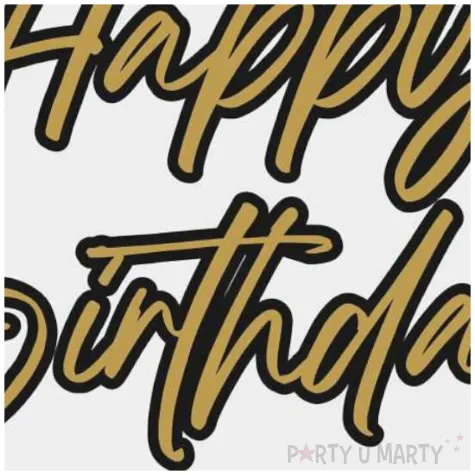 serwetki papierowe happy birthday bialy procos 33 cm 20 szt