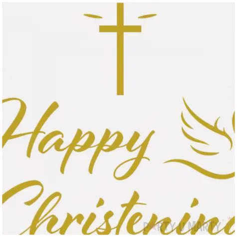 serwetki papierowe happy christening bialy godan 33 cm 20 szt