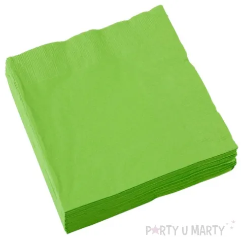 serwetki papierowe kiwi green zielony amscan 33 cm 20 szt