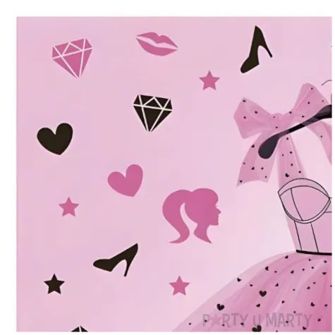 serwetki papierowe kobieca impreza rozowy maki 33 cm 20 szt