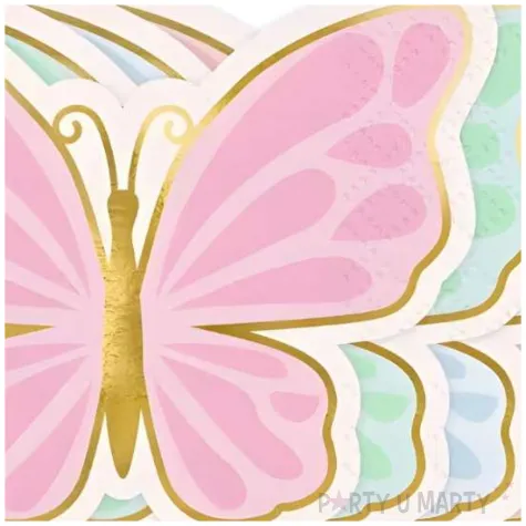 serwetki papierowe kolorowe motylki partydeco 32 x 24 cm 12 szt
