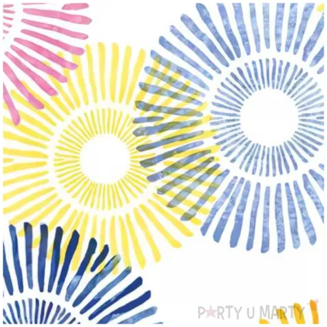 serwetki papierowe kolorowe okregi procos 33 cm 20 szt