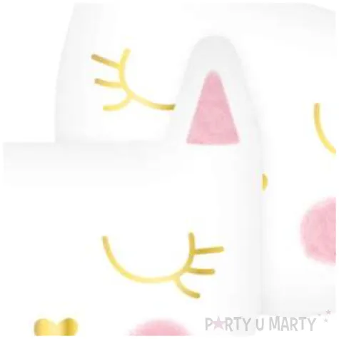 serwetki papierowe kotek rozowe godan 33 cm 12 szt