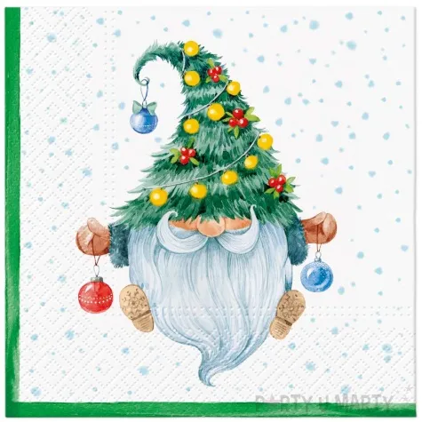 serwetki papierowe krasnal paw 33 cm 20 szt