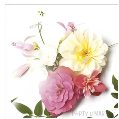 serwetki papierowe kwiaty dalia maki 33 cm 20 szt