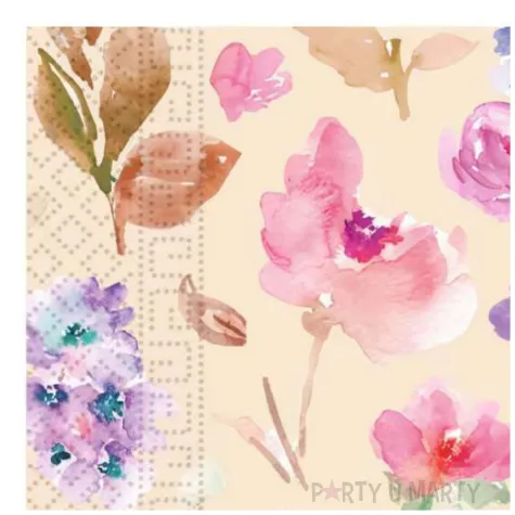 serwetki papierowe kwiaty lakowe procos 33 cm 20 szt