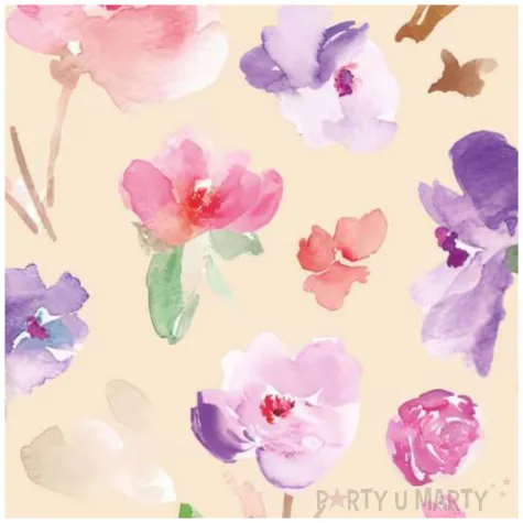 serwetki papierowe kwiaty lakowe procos 33 cm 20 szt