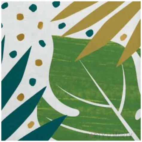 serwetki papierowe liscie palmy i monstera amscan 33 cm 16 szt