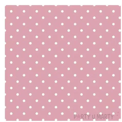 serwetki papierowe male groszki rozowy maki 33 cm 20 szt