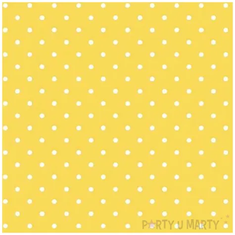 serwetki papierowe male groszki zolty maki 33 cm 20 szt