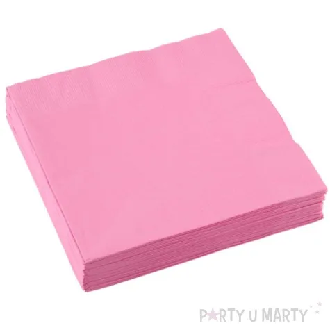 serwetki papierowe new pink rozowy amscan 33 cm 20 szt