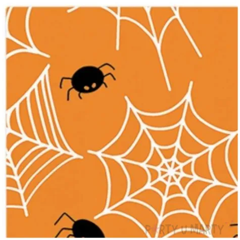 serwetki papierowe pajaki i pajeczyna funny halloween paw 33 cm 20 szt