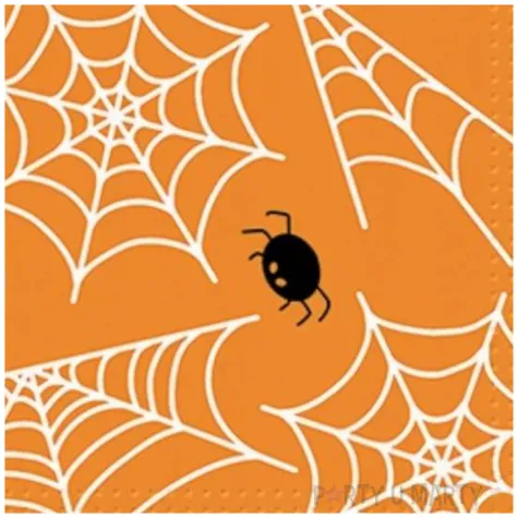 serwetki papierowe pajaki i pajeczyna funny halloween paw 33 cm 20 szt