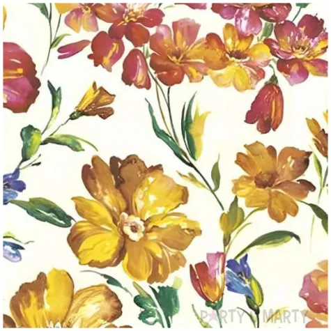 serwetki papierowe polne kwiaty maki 33 cm 20 szt