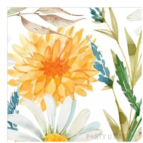 serwetki papierowe polne kwiaty maki 33 cm 20 szt