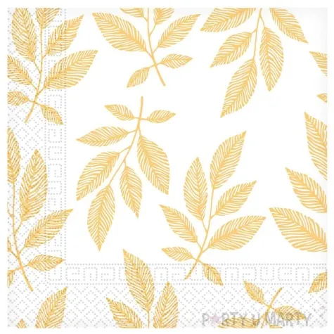 serwetki papierowe pomaranczowe liscie procos 33 cm 20 szt