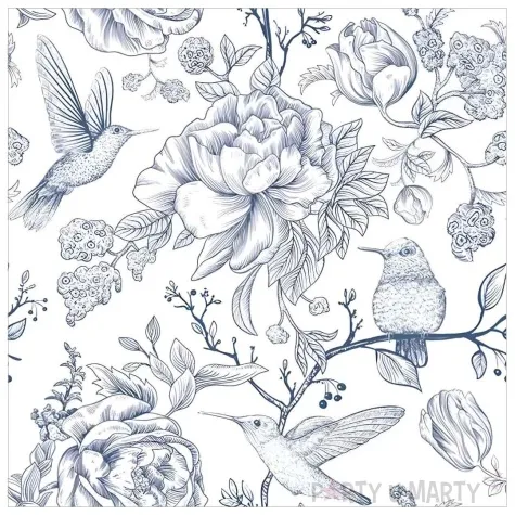 serwetki papierowe ptaki na drzewie maki 33 cm 20 szt