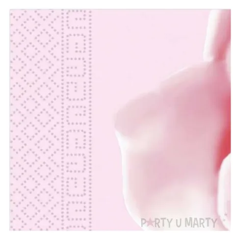 serwetki papierowe roze rozowy procos 33 cm 20 szt