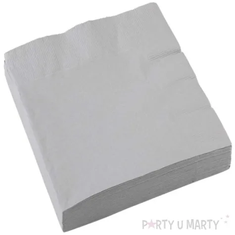 serwetki papierowe silver srebrny amscan 33 cm 20 szt