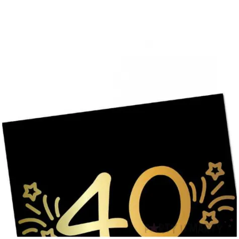 serwetki papierowe urodziny 40 shining glam folat 33 cm folat 16 szt