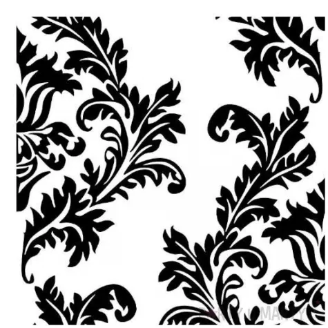 serwetki papierowe zlote liscie bialy czarny maki 33 cm 20 szt