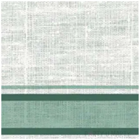 serwetki paski botanical szaro zielone unique 33 cm 16 szt