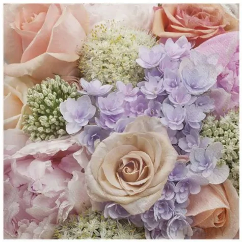 serwetki pastelowe letnie kwiaty maki 33 cm 20 szt