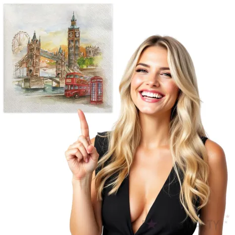 serwetki pastelowy londyn maki 33 cm 20 szt