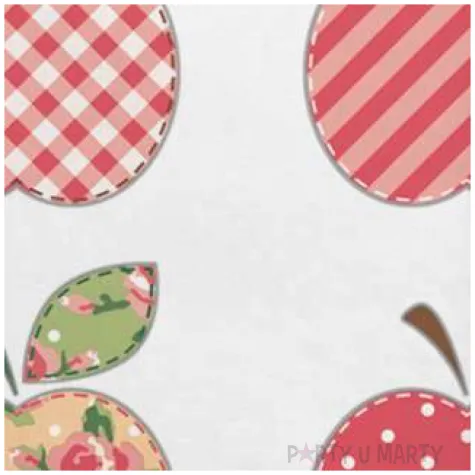 serwetki patchworkowe jablka maki 33 cm 20 szt