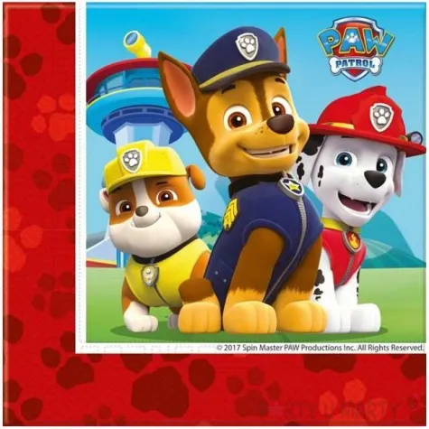 serwetki paw patrol procos 33 cm 20 szt