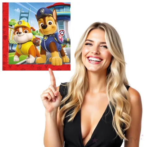 serwetki paw patrol rescue heroes psi patrol procos 33 cm 20 szt