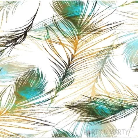 serwetki pawie piora paw 33 cm 20 szt