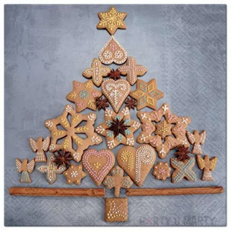 serwetki piernikowa choinka paw 33 cm 20 szt