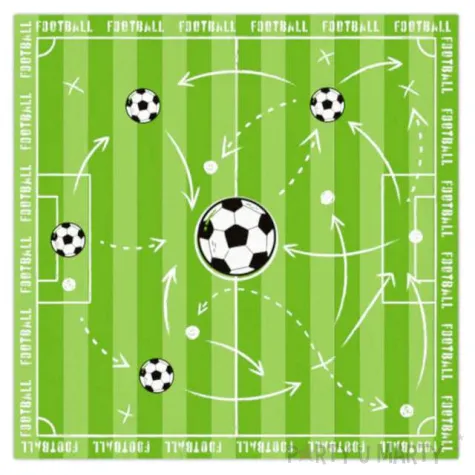 serwetki pilka nozna boisko partypal 33 cm 10 szt