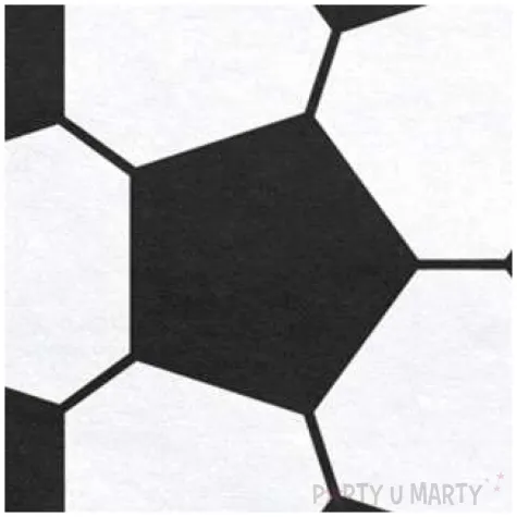 serwetki pilka nozna czarnobiale partydeco 20szt