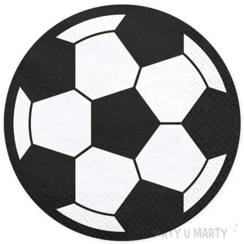 serwetki pilka nozna czarnobiale partydeco 20szt