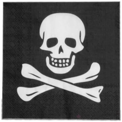 serwetki pirat 33 cm boland 12 szt