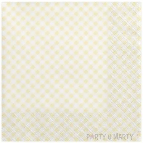 serwetki przekatne kremowe maki 33 cm 20 szt