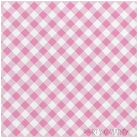 serwetki przekatne rozowe maki 33 cm 20 szt