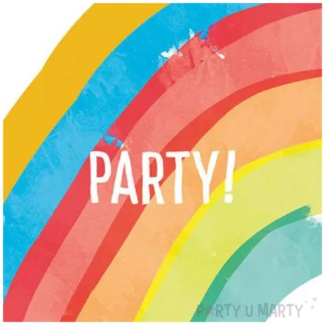 serwetki rainbow party tecza procos 33 cm 20 szt