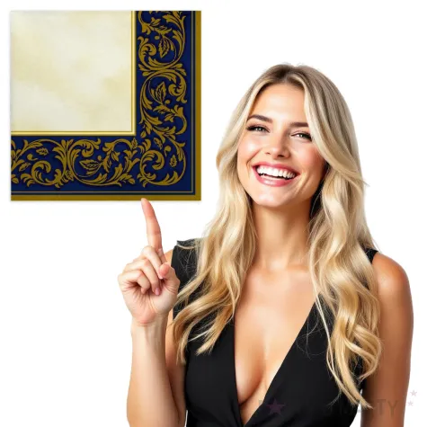 serwetki ramka roccoco niebieskie maki 33 cm 20 szt