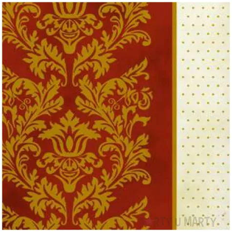 serwetki roccoc czerwone maki 33 cm 20 szt