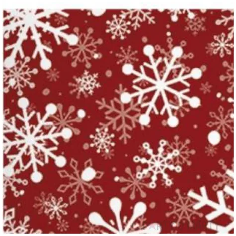 serwetki rondo sniezynki czerwone paw 32 cm 12 szt