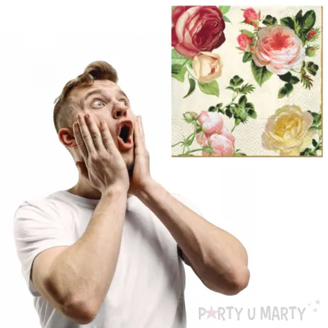 serwetki rozalia paw 33 cm 20 szt