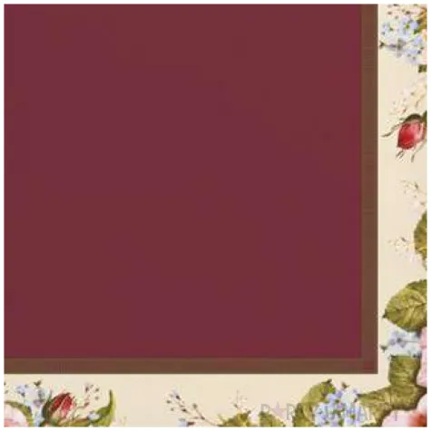 serwetki rozana ramka czerwone maki 33 cm 20 szt