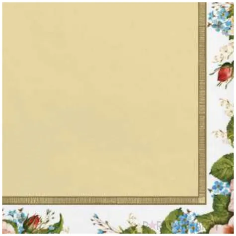 serwetki rozana ramka kremowe maki 33 cm 20 szt